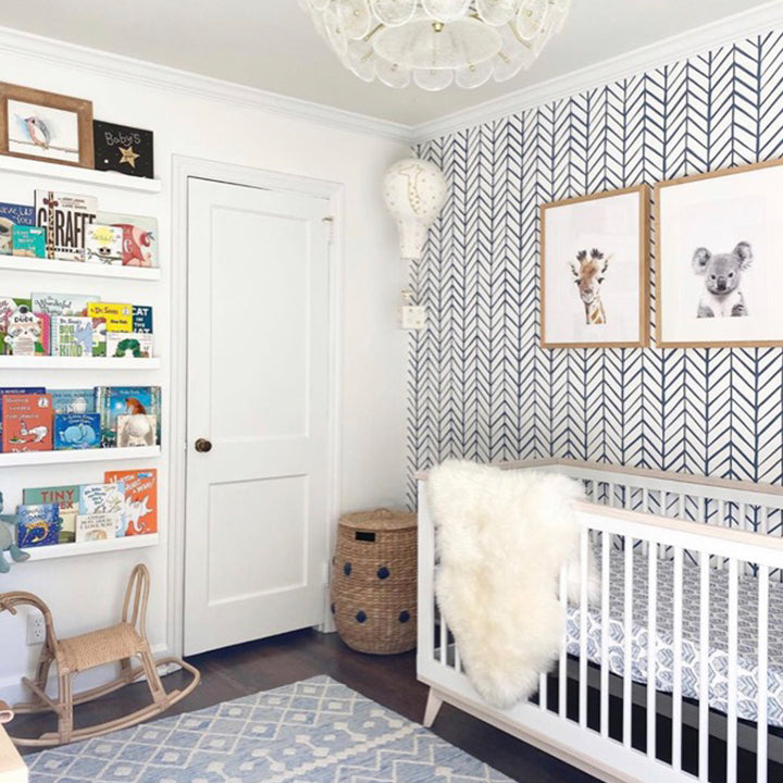 nursery wallpaper, chevron wallpaper, Herringbone wallpaper, Minimalist wallpaper, Modern geometric wallpaper, Timeless wallpaper patterns, Neutral home décor, Vertical pattern wallpaper, Contemporary wallpaper ideas, Easy-to-apply wallpaper, Stylish interior decor