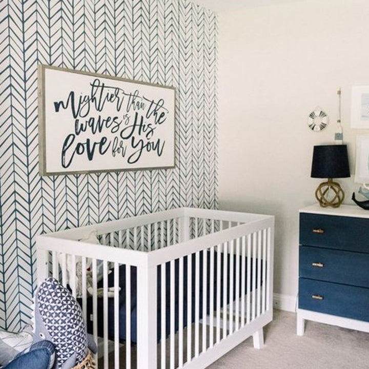 boy nursery wallpaper, chevron wallpaper, Herringbone wallpaper, Minimalist wallpaper, Modern geometric wallpaper, Timeless wallpaper patterns, Neutral home décor, Vertical pattern wallpaper, Contemporary wallpaper ideas, Easy-to-apply wallpaper, Stylish interior decor