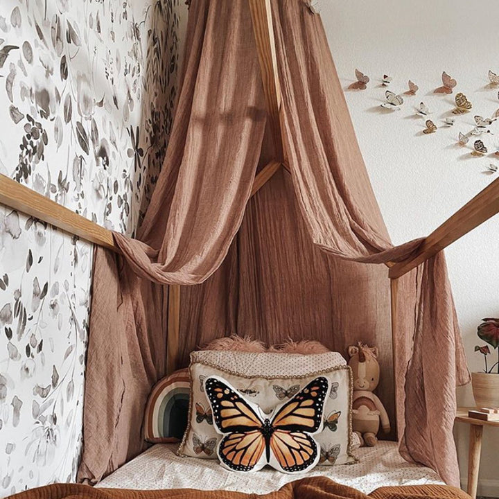 Grey and white botanical wallpaper with whimsical watercolor florals and organic cascading patterns, removable and renter-friendly for DIY installation.