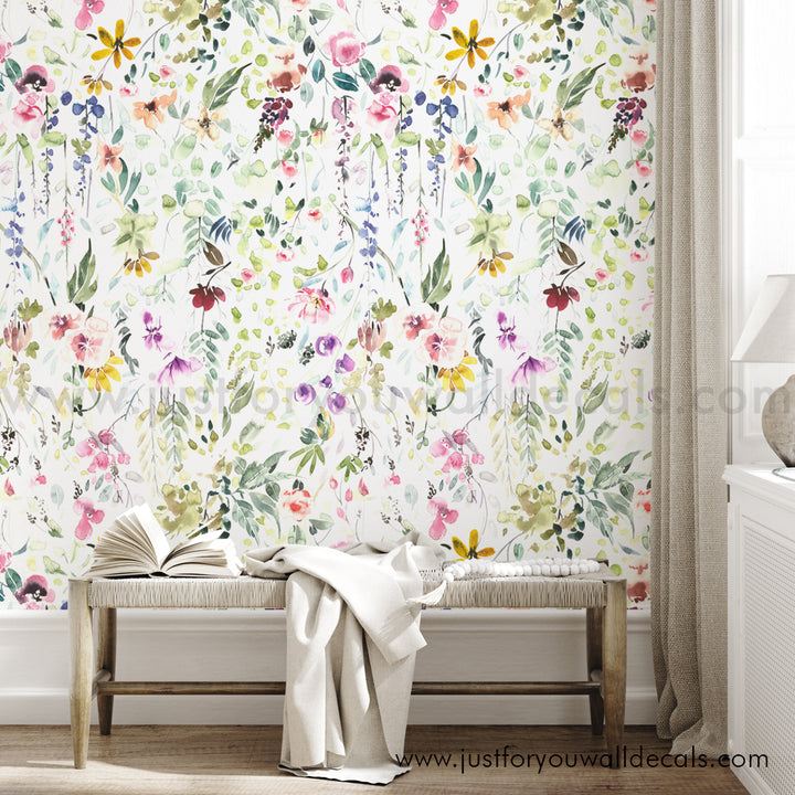 floral wallpaper peel and stick