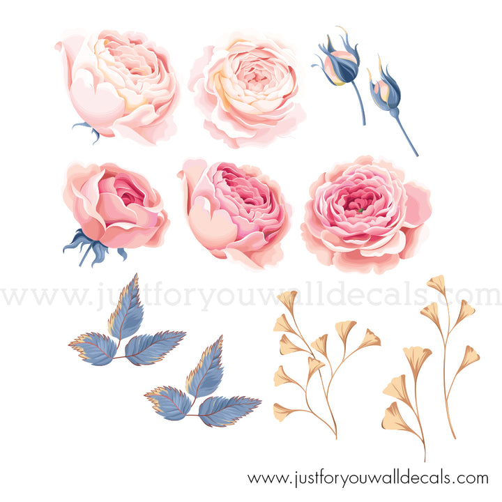 flower wall decals