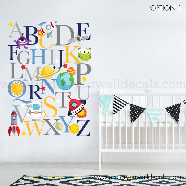 alphabet wall decal