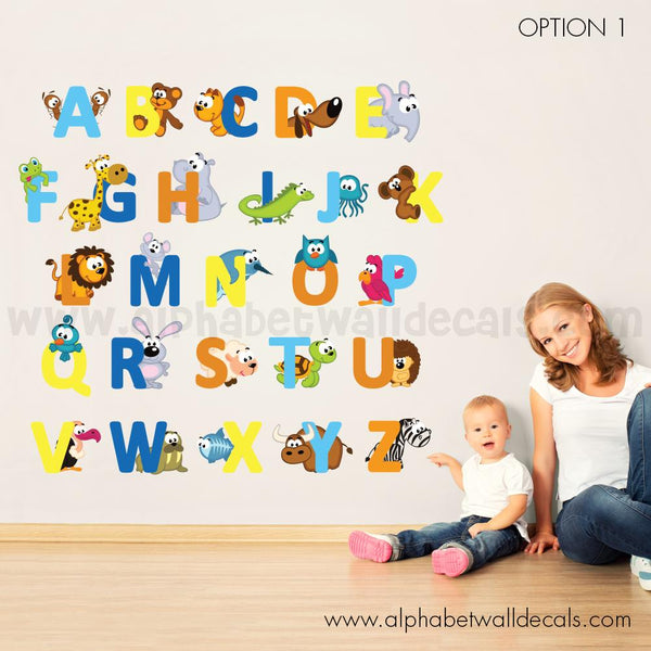 alphabet wall decals