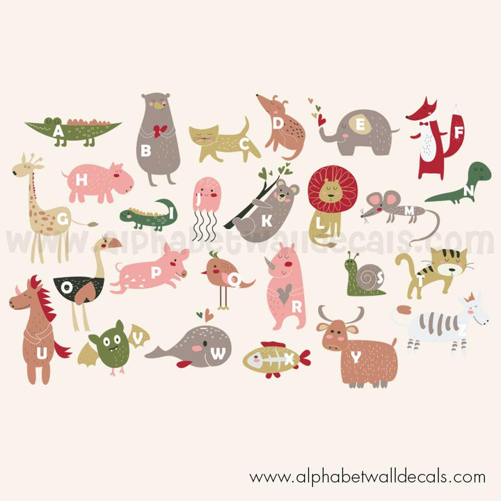 alphabet wall decal