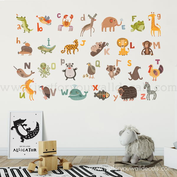 alphabet wall decal