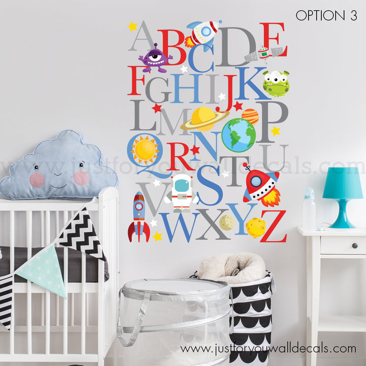 alphabet wall decal