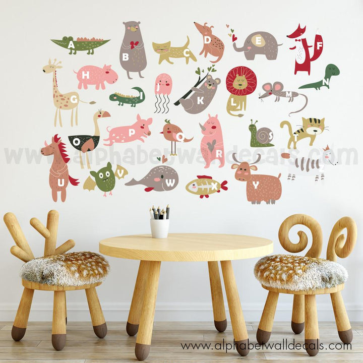 alphabet wall decal