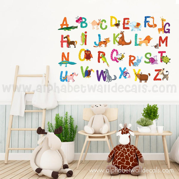 alphabet wall decal
