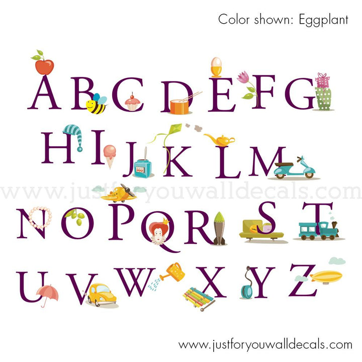 alphabet wall decals