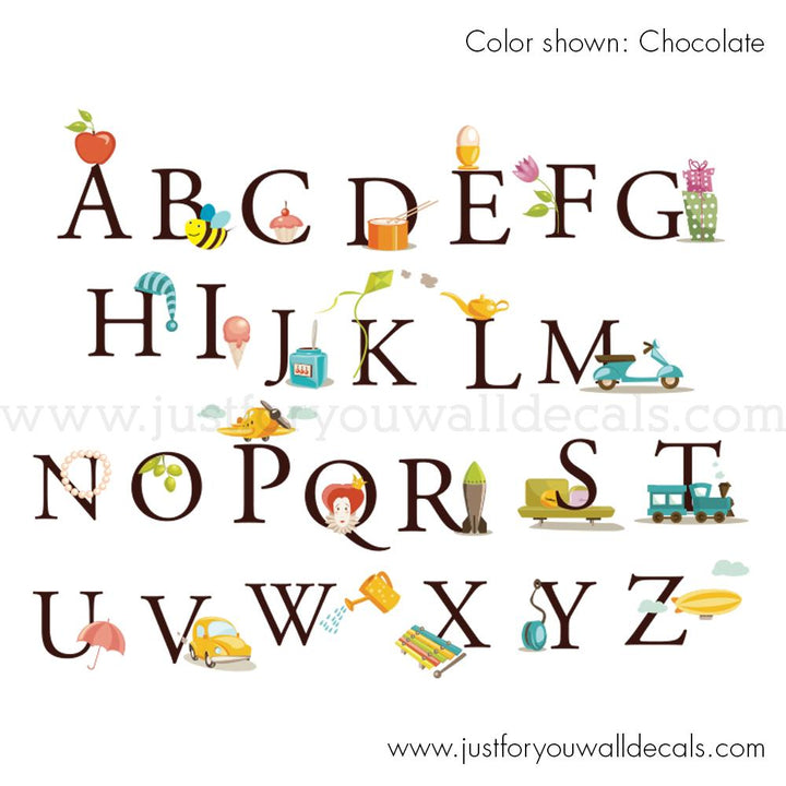 alphabet wall decals