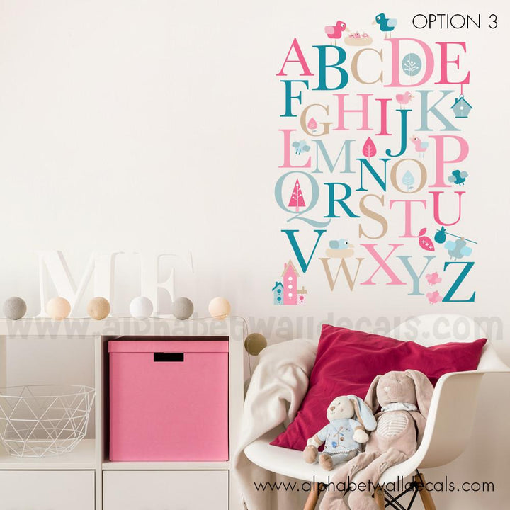 alphabet wall decal