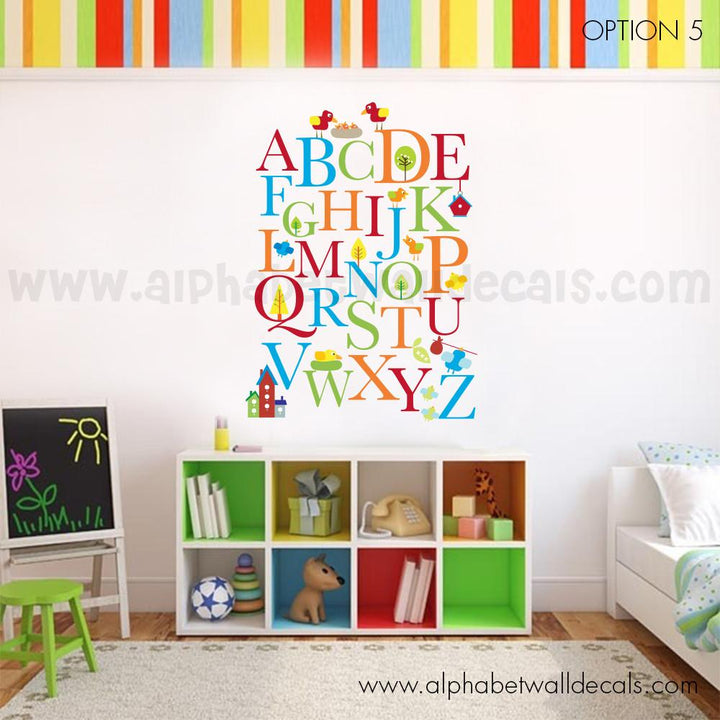 alphabet wall decal