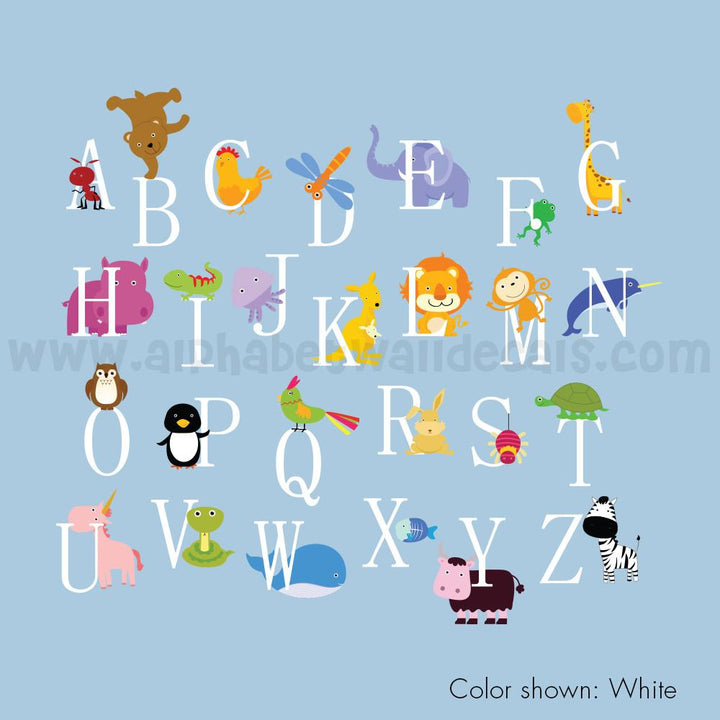 alphabet wall decal