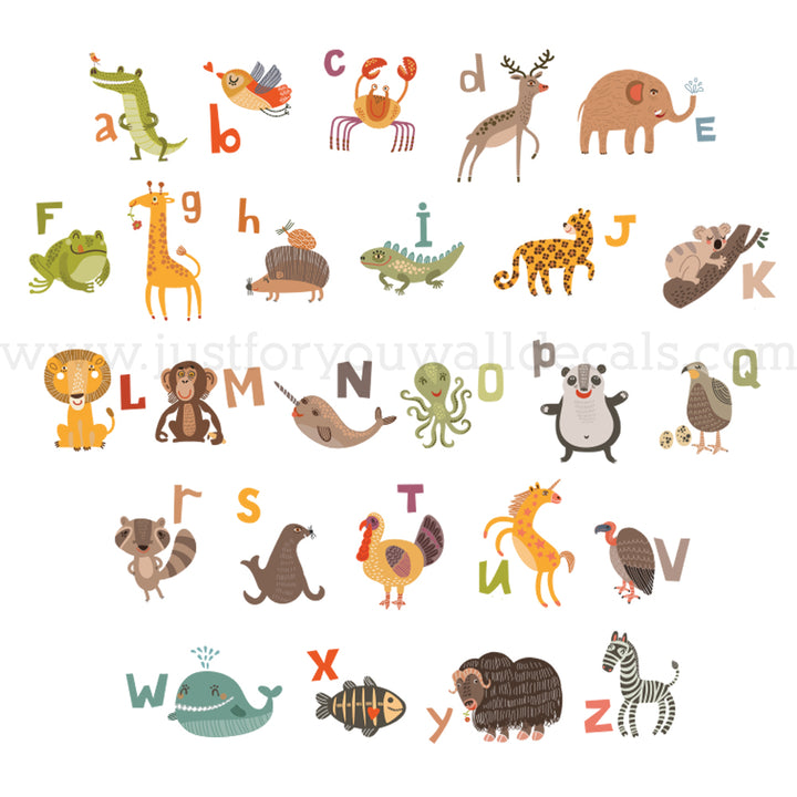 alphabet wall decal