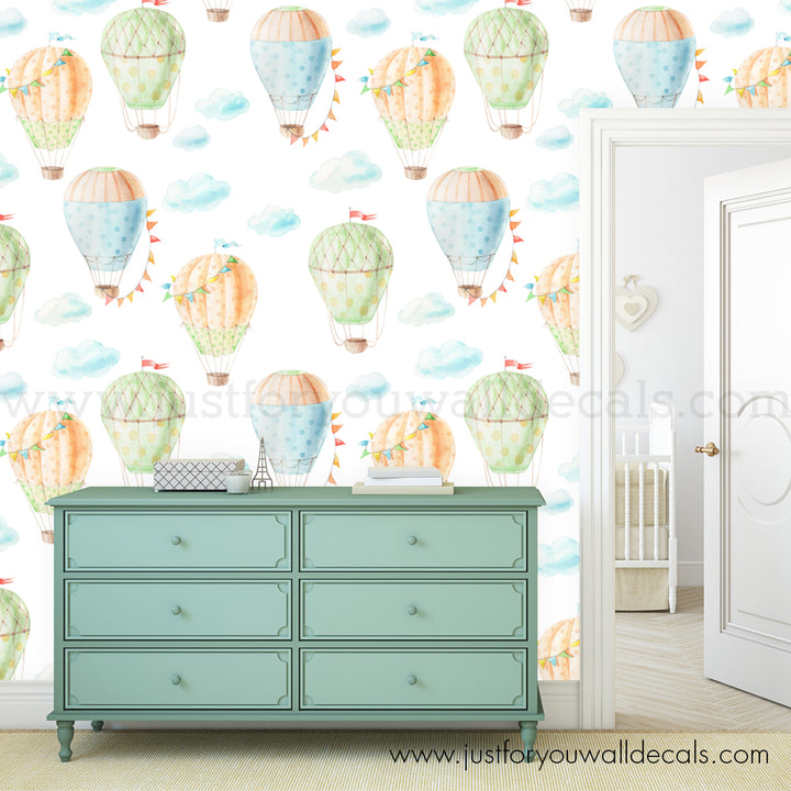 hot air balloon wall decal