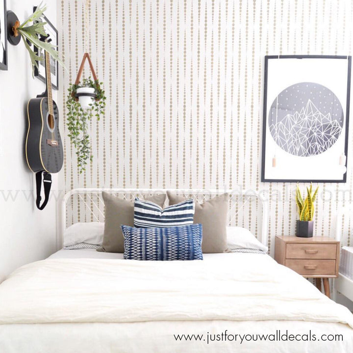 wallpaper peel and stick, Black and white wallpaper, Modern dot wallpaper, Vertical dot pattern, Minimalist wallpaper, Bathroom wall décor, Contemporary wall covering, Chic wallpaper design, Monochrome dots wallpaper, Elegant wallpaper, Removable wall decals
