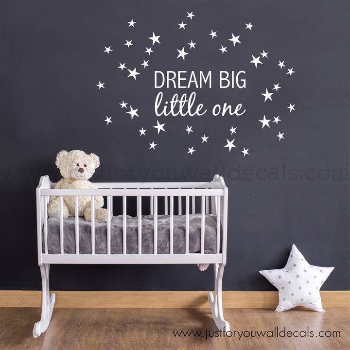 dream big little one wall decal