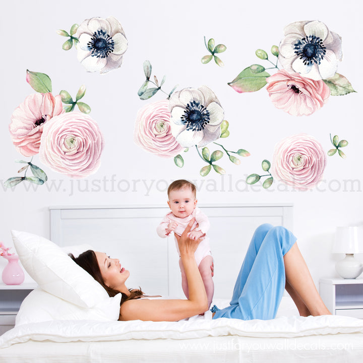floral wall decals