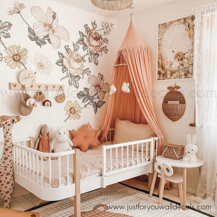 floral wall decals