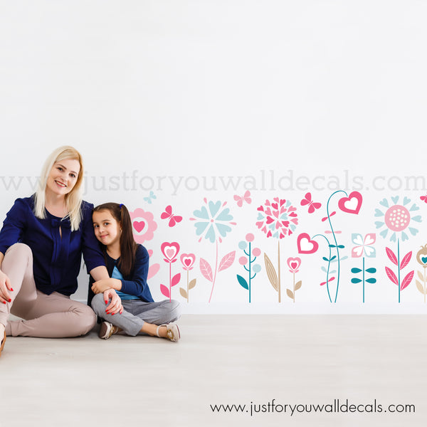 floral wall decals
