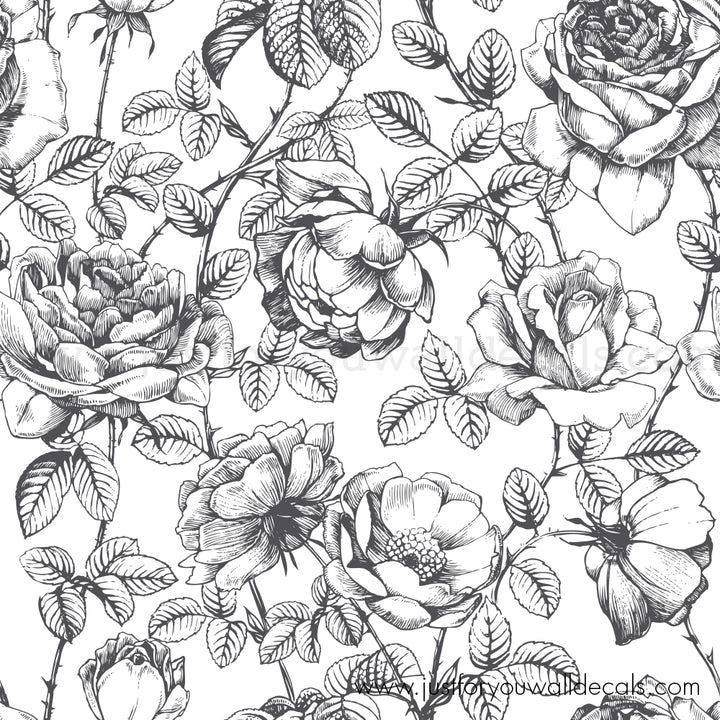 rose removable wallpaper