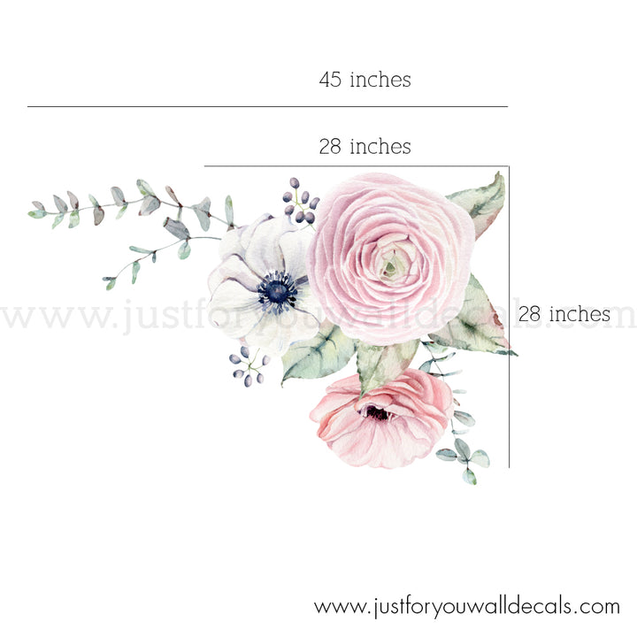 flower wall decals