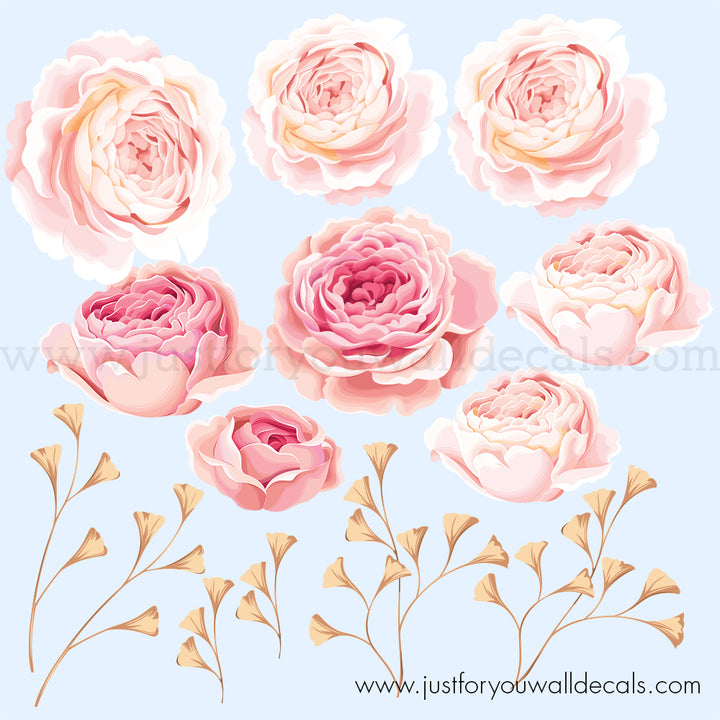 floral wall decals