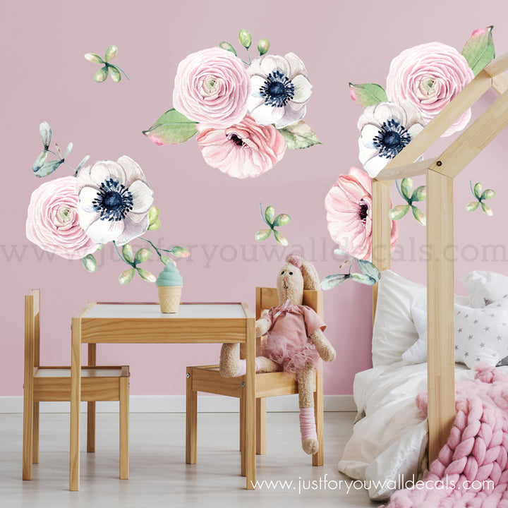 flower wall decals