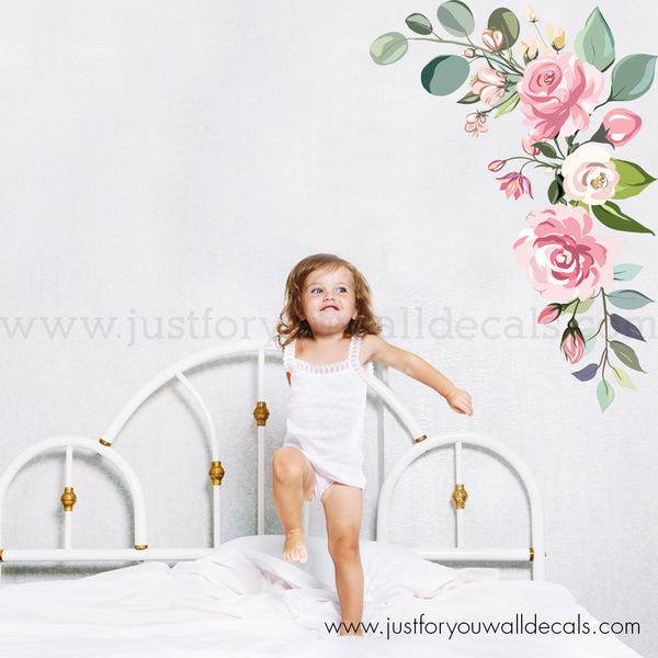flower wall decal