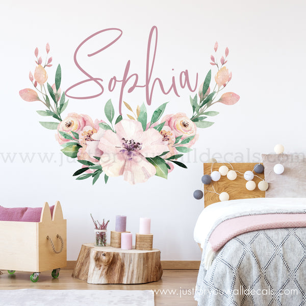 flower wall decal