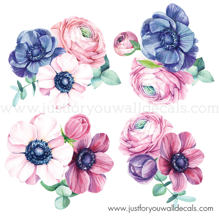 flower wall decals