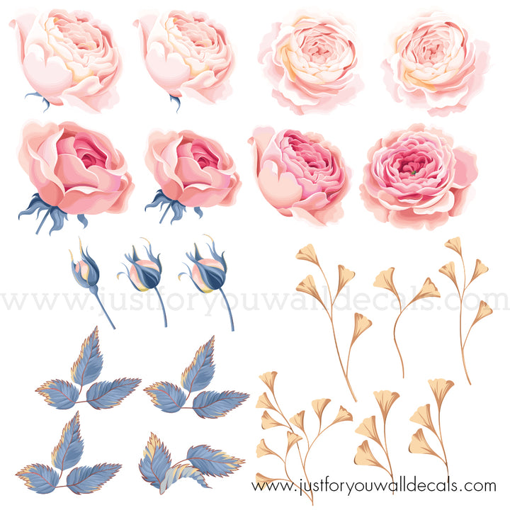 flower wall decals