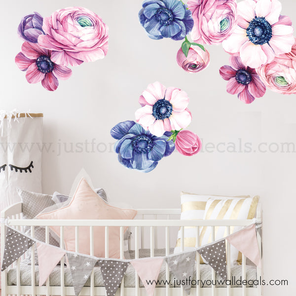 flower wall decals