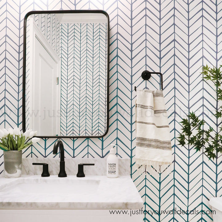 chevron wallpaper, Elegant minimalist wallpaper featuring classic vertical herringbone lines in a neutral monochrome color palette.