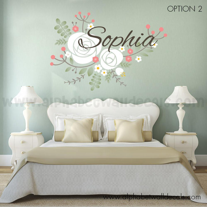 monogram wall decal