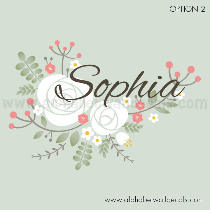 monogram wall decal