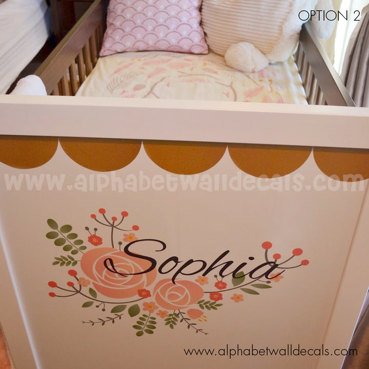 monogram wall decal