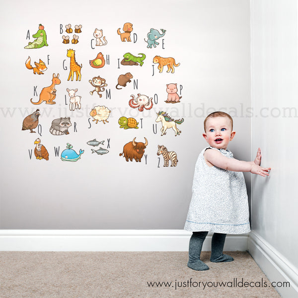 alphabet wall decal