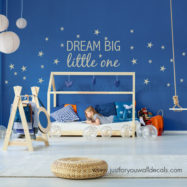 dream big little one wall decal