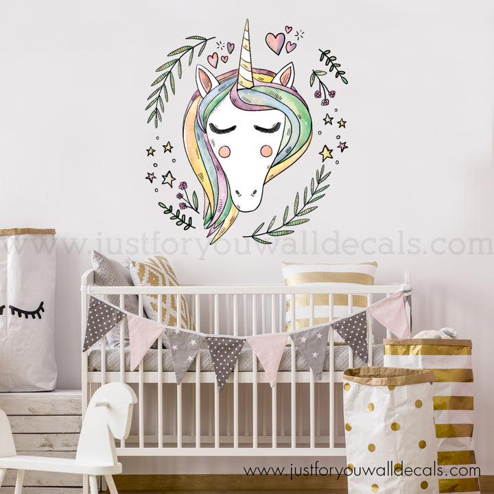 unicorn wall decal