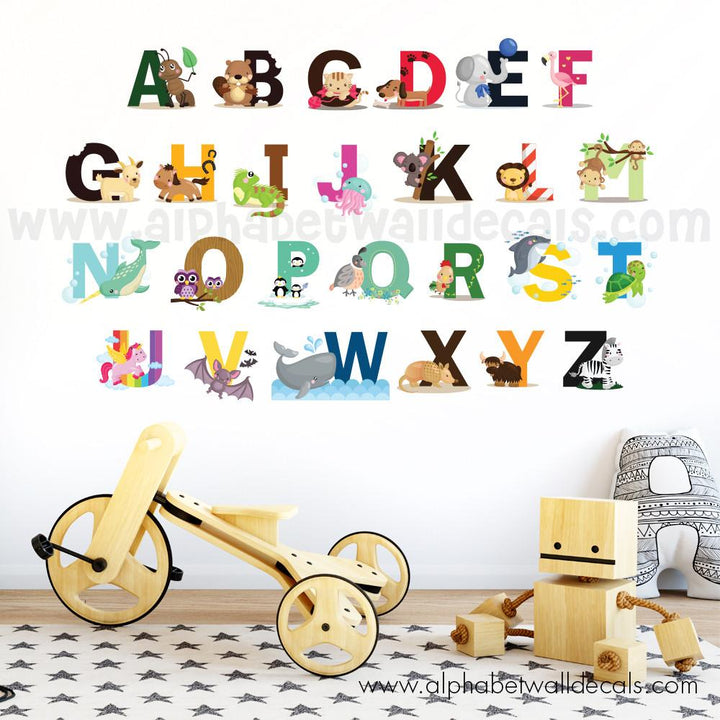 alphabet wall decals