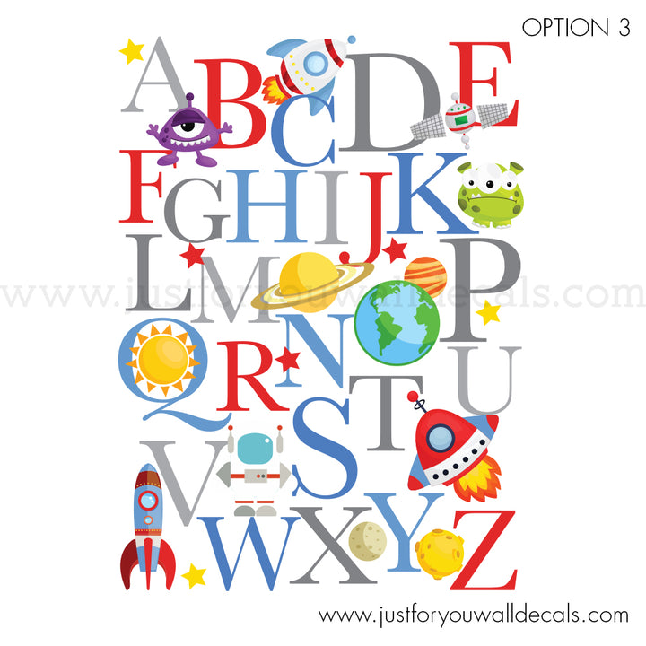 alphabet wall decal