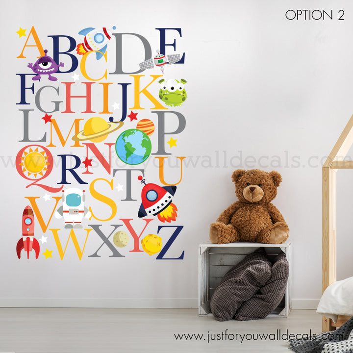 alphabet wall decal