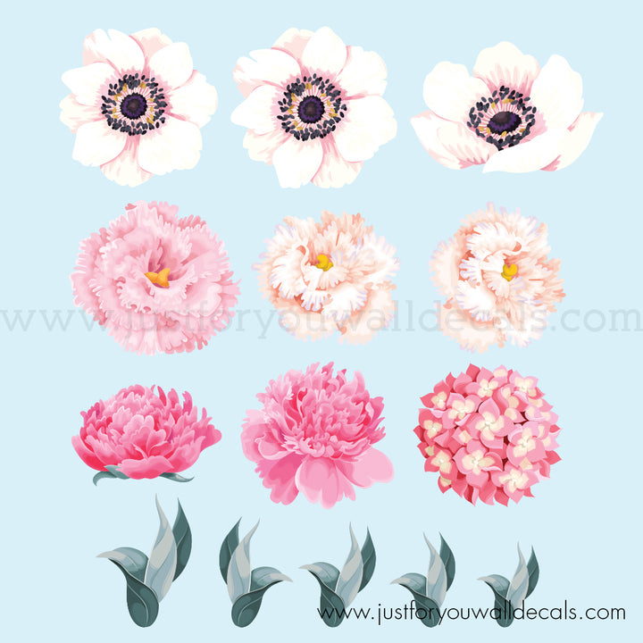 floral wall decals