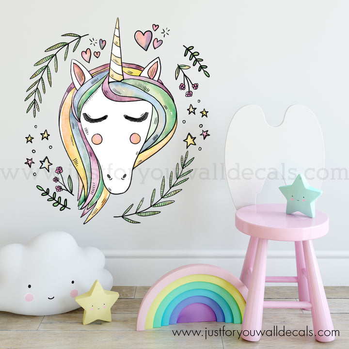 unicorn wall decal