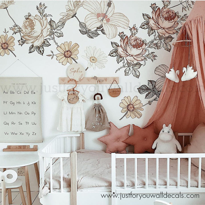 floral wall decals