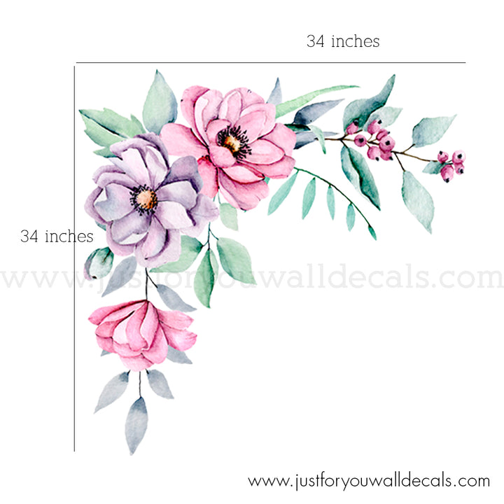 flower wall decals
