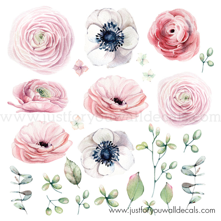 flower wall decals